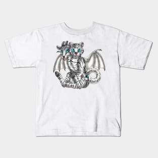 Chimera Cubs: Silver Tabby Kids T-Shirt